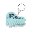 Autres fournitures de fête de fête d'autres fournitures de fête de fête mini piano keychain d'instrument de musique portable jouet keyring clés électronique dhigg