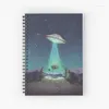 Universe Spiral Journal Notebook 120 stron Notebooków w twardej okładce Prezent dla kobiet mężczyzn