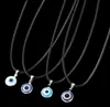 Fashion Colors Evil Eyes Pendant Necklace Turkish Eye Chains Choker Necklaces Clavicel Chains for women jewelry5242750