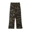 Men's Jeans 2024Spring And Summer European American High StreetvibeCamouflage Casual For MeninsFashion Brand Loose Straight Ski