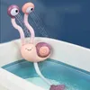 Bath Toys Game Snail Spail Spailing Robinet Shower Electric Spray Toy pour bébé salle de bain salle de bain enfants 240415