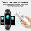 Headphones 2022 Temperature Amoled Smart Barcelet Fiess Sports Smart Band Waterproof Men Womensmartband for Android Ios Smart Wristband