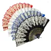 Dekorativa figurer Vintage Folding Fan Spanish Chinese Dance Cosplay Hand Held fans Art Craft Home Decoration Wedding Party Favors Gifts