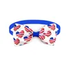 Appareils pour chiens 50pcs American Independence Day Bows 4 juillet