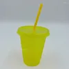 Waterflessen creatieve beker met lovertjes glitter pp plastic comfort straw fles drink mok zomer