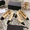 High quality Women's High Heels Designer leather Fashion Mary Jane Single shoes Brand sexy Party Shoes Color matching Wedding shoes 6.5cm 4.5cm heel