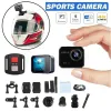 Kameror Mini Portable Action Camera 4K 60fps Ultra HD V8 16MP WiFi 145 ° 10m Body Watertproof Helmet Video Recording Cameras Sport DV Cam