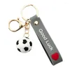 Keychains 20pcs Lustige Sportfußball Schlüsselbasketball -Basketball -Tennis -Rugby -Anhänger Keyring Handtasche Hängende Schlüsselhalter Zubehör