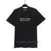 High End Designer Ubrania dla Angle Paa Ograniczone minimalistyczny druk literowy T-shirt okrągły szyjka T-ss