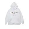 Designer Luxury Loes Classic Spring and Autumn Trend Hoodies för män och kvinnor, bekväma amerikanska tryckta pullover -fleece -toppar, höst- och vintertröjor