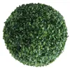 Декоративные цветы имитируют Milano Ball Fake Plaine Topiary Window Ondow Moss Balls Зеленая пластиковая искусственная трава