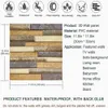 Autocollants 12pcs Brick Sticker Mur 3D Grain Match PVC Papier Selfadhesive Auto-Autohesive 30x30cm PEGATINAS PARED 230531