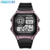 Wristwatches Transparent Watch Case Men Women Sports Wrist Ladies 30M Waterproof Resistant Digital For