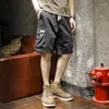 Shorts masculins Fashion Premium White Cargo Summer Thin Loose Lot Light Medium pantalon Casual Quarter Pantal