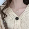 Anhänger Halsketten Frauen Mädchen koreanischer Stil leuchten Kristall Schneeflake Halskette Kette Strass Schnee Elegante Schmuckzubehör für