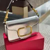 Designer Bag for Women Party Wear Shoulder Bag French Style Hot Sale Rectangule Purse Gold/Silver Metal Hardware Matekasse Chain Bag LJ041701