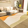 Teppiche 2024 Creme-Stil Wohnzimmer Nicht-rutscher Nachahmung Kaschmir Teppich