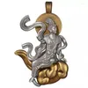 Hänge halsband retro buddha halsband flygande odödlig figur zodiac avalokitesvara dag tathagata amulet smycken buddhist tillbehör