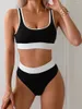 Swimwear da donna 2024 Bikini a due pezzi in bikini femminile da bagno femminile bagno che faceva costume da bagno su abiti da spiaggia estate