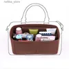 Kosmetiska väskor passar för City Keepall Nano Xs filt tyginsats väska arrangör makeup handväska rese lagring inner handväska kosmetiska toalettartiklar l410