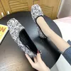 Casual Shoes Spring And Autumn Shallow Mouth Set Of Flat Women's Bean Sequins Single Shoe Woman