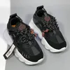 2024 Nouveau designer Italie Chaussures décontractées Sneakers réfléchissants Mens pour hommes Sneaker Chain Reaction Shoe Multi-couleur en daim Floral Triple Black Flèches Spoted Prows Trainers