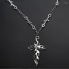 Colliers pendants Gothic Thorns Choker Collier Flame Clavicule Chaîne de chaîne pour hommes Femmes