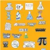 Pins Brooches Geneenamel Brooch Pins Math Pi Aesthetic Cute Lapel Badges Cool For Backpacks Hat Bag Collar Diy Fashion Jewelry Acce Dh4A0