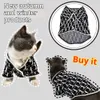 New Pet Sweater Trendy Brand Lace Cardigan Gold Classic Black Dog Cat Autumn Winter Warm and Cold Resistant Clothes