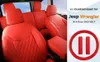 Seat Covers Full Set Hållbart vattentätt läder för pickup passar för Jeep Wrangler Unlimited 2007-2017