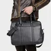 Valigette adatte per una borsa per laptop da 14 pollici per lapalta autentica in pelle vera valigetta per ufficio casual borsette per teste da uomo da donna