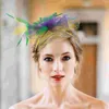 Bandanas dameshoofddeksels Haarclips Wedding Bride Hat Hoofdband Accessoires Brutale fascinator hoofddeksels voor bankethoofdtooi