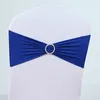 15cm x 70cm Wedding Chair Cover Sashes Elastic Spandex Chair Band Bow With Buckle for Weddings hotel Event Party Accessories