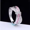 Cluster Rings 925 Sterling Silver Crystals Christmas Gift For Women Lady Like Watch Style Lovely Wedding Cute Fashion Classic Jewelry
