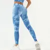 Women's Leggings Seamless Tie Dye High Waisted Printed Women Fitness Fashion Knitting Hip Liftting Gym Workout Yoga Tights