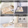 Carpets One Line Face Doormat Rug Carpet Mat Footpad Bath Polyester Absorbent Balcony Toilet Washable Dust