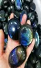 Labradorite naturale Preoccupazione pietra in pietra in pietra di luna cristallina minerali lucidati di palma guarite per la decorazione regalo4536330