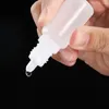 Storage Bottles 50Pcs Small Black Caps Empty Squeezable Eye Liquid Bottle Squeeze Drop 15ml Dropper Seal Containers