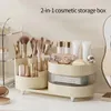 Pudełka do przechowywania Ins Cosmetics Box Rotatible Makeup Rack szminka szczotka szczotka Pulpior Organizator