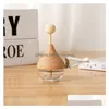 Perfume Bottles Wholesale Wooden Er Frosted 6Ml Car Air Diffuser Freshener Hanging Per Bottle Drop Delivery Office School Business Ind Dh7Oj