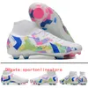 Envoyer avec un sac Bottes de football extérieur Phantom Luna Elite FG High Top Choques de football pour hommes