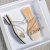 zomer dames slippers buitensandalen casual platte schoenen stijlvol metaal ontwerp Koreaanse stijl kantoorkleding groot formaat 43 240403