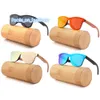 Hot selling wooden sunglasses 2023 custom polarized mirror wood sunglasses bamboo for unisex