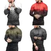 Hommes de sport pour hommes mode 3D Design Slim Fit Sportswear 5 couleurs Gradient Sweatshirts masculins à capuche avec des poches