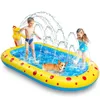 Piscina per bambini Piscina Spray Spray Piscina pieghevole da bagno pieghevole da bagno a vasca da bagno esterno Dinosaur Sprinkler Pad Game Toys per bambini 240416 240416