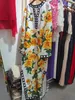 Runway Dresses for Women Spring Summer Yellow Floral Print Loft Long Maxi Dress Casual Vacation Beach Vestidos Plus Size Kvinnlig kläder