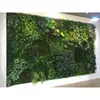 Artificial Plant Rattan Fake Panel Lawn Simulation Lawn Green Leaf Grass Mesh Grille Wall Decoration 240409