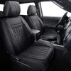 Seat Covers Full Set Durable Waterproof Leather for Pickup Truck Fit for Ford Ranger 2019to2024 Wavy Texture