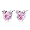 Presents Silver Color Fine Stud Earrings Sparkling Earrings For Women Kids Girls Fashion Jewelry292J