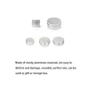 Bouteilles de rangement Pot en aluminium vide avec couvercle multitmense en boîte à cadeaux réutilisable Boucles d'oreilles CASHONES CUITS 200ML / 92 45 mm